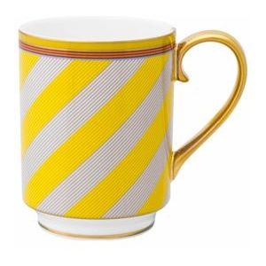 Mok Pip Studio Chique Stripes Yellow 350 ml (Set van 6)