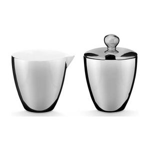 vtwonen - Melkkannetje en Suikerpot - Zilver - Porselein