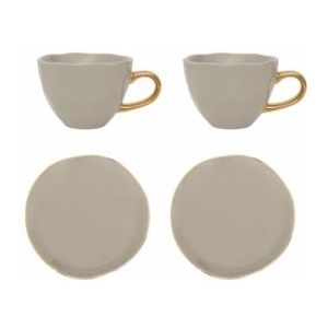 Koffie- en Theeset Urban Nature Culture Good Morning Gray Morn (Set van 4)