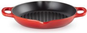 Le Creuset - Signature - Diepe Ronde Grillpan - Kersenrood - 25 cm