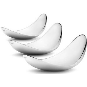 Schaal Georg Jensen Bloom Leaf RVS Glanzend 