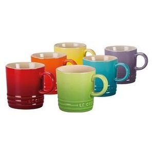 Espressokop Le Creuset Regenboog 100ml (6-Delig)