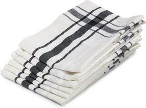 Theedoek Libeco Camaret Black Linnen 