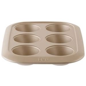 Balance Cupcakevorm/Muffinvorm, 6 Stuks, Carbonstaal, Non-Stick, 6.5 cm - BergHOFFs-sLeo Line