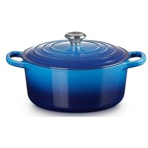 Braadpan Le Creuset Signature Rond Azure 22 cm