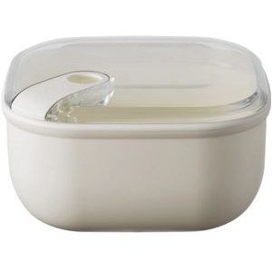 Lunchbox Omada Pull Box Vierkant Beige 1L
