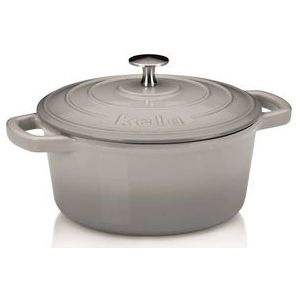 Braadpan Kela Calido met Deksel Rond Grijs 2,5L