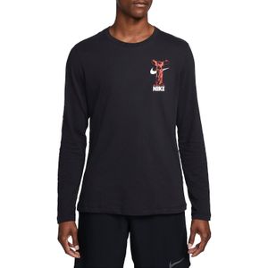 met lange mouwen Nike Dri-FIT "Wild Card" Men s Long-Sleeve Fitness T-Shirt dx0981-010 M
