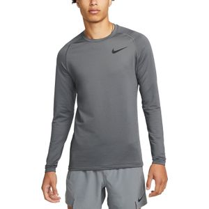 T-shirt met lange mouwen Nike Pro Warm Sweatshirt Grau Schwarz F068 dq5448-068 L