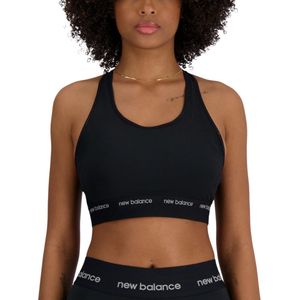 BH New Balance Sleek Medium Support Sports Bra wb41048-bk L
