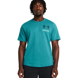 T-shirt Under Armour UA Rival Terry SS Colorblock 1383104-464 XXL