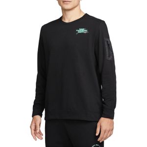 Sweatshirt Nike Dri-FIT D.Y.E. Men s Fleece Fitness Crew dq7866-010 L