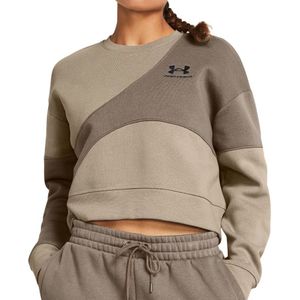 Sweatshirt Under Armour Essential Fleece Crop Crew-BRN 1382721-200 L
