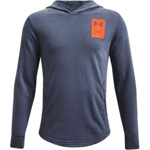 Sweatshirt met capuchon Under Armour UA Rival Terry Hoodie-BLU 1370206-496 YXL