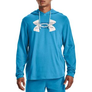 Sweatshirt met capuchon Under Armour UA Rival Terry Logo Hoodie-BLU 1373382-419 L