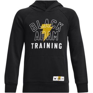 Sweatshirt met capuchon Under Armour Project Rock Rival Fleece Black Adam 1377753-001 YSM