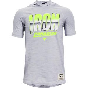 Sweatshirt met capuchon Under Armour UA Project Rock CC SS HDY-GRY 1361850-011 M (140)