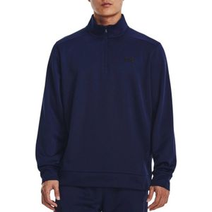 Sweatshirt Under UA Armour Fleece 1/4 Zip-NVY 1373358-410 S
