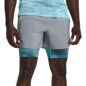 Korte broeken Under Armour UA LAUNCH 5 2-IN-1 SHORT 1380886-035 S