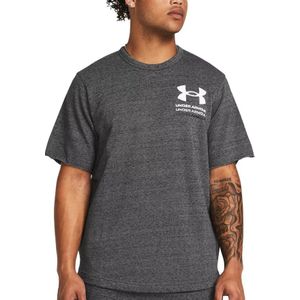 T-shirt Under Armour UA Rival Terry SS Colorblock-GRY 1383104-025 M