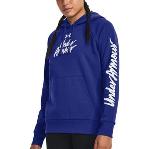 Sweatshirt met capuchon Under Armour UA Rival Fleece Graphic Hdy-BLU 1379609-400 XL