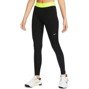 Nike Pro Women s Mid-Rise Mesh-Paneled Leggings cz9779-013 L