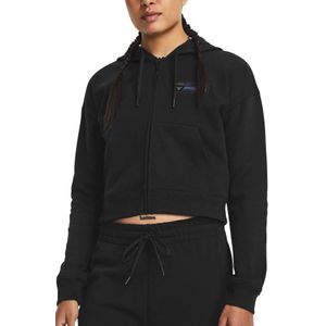 Sweatshirt met capuchon Under Armour Pjt Rck HW Terry FZ Q4-BLK 1380735-001 Maat S