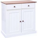 Dressoir Westerland - wit - 86x90x45 cm - Leen Bakker