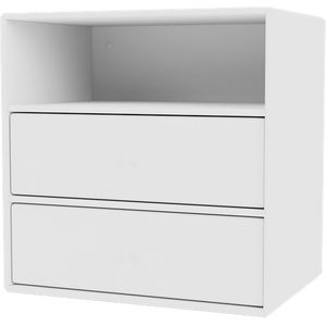 Montana Mini 1006 Boekenkast met 2 Lades Nieuw Wit