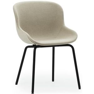 Normann Copenhagen Hyg Eettafel Stoel Gestoffeerd Zwart Staal/Hoofdlijn Vlas MLF20