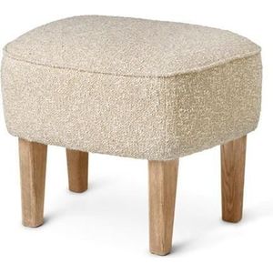 Audo Ingeborg Poef Naturel Eiken/0001 Beige