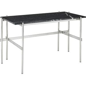 GUBI TS Bureau 120x60 Gepolijst Staal/zwart Marquina Marmer