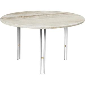 GUBI IOI Salontafel Ø70 Chroom/ Beige