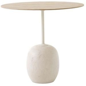 &Tradition Lato LN9 Salontafel Ovaal Gelakt Eiken/Crema Diva Marmer