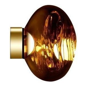 Tom Dixon Melt Surface Wand-/Plafondlamp LED Goud Klein