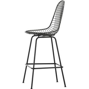 Vitra Eames Draadbarkruk Medium Zwart