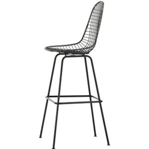 Vitra Eames Draadbarkruk Hoog Zwart