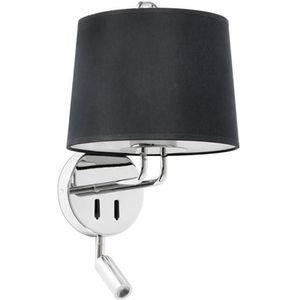 Faro MONTREAL Wandlamp Verstelbaar Chroom/ Zwart