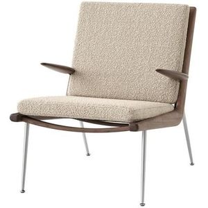 &Tradition Boomerang HM2 Fauteuil Walnoot/Karakorum 003/Staal