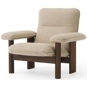 Audo Brasilia Fauteuil Donker eiken/Bouclé