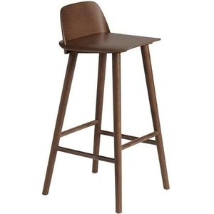 Muuto Nerd Barkruk Dark Bruin H75