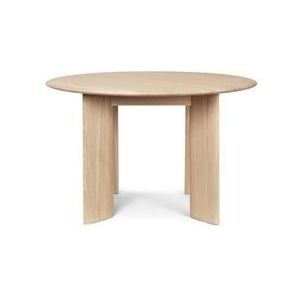 Ferm Living Bevel Ronde Eettafel Ø117 Wit/Eiken