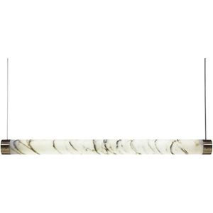 Lee Broom Tube Hanglamp Carrara-marmer/ Messing