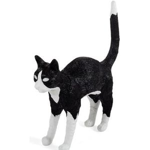 Seletti Jobby The Cat Tafellamp Zwart/ Wit