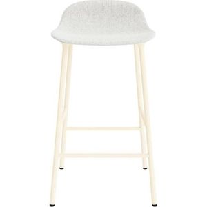 Normann Copenhagen Form Barkruk 65 cm Gestoffeerd Groep 5 Crème/Staal