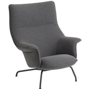 Muuto Doze Fauteuil Gestoffeerd Oceaan 80/antraciet Zwart