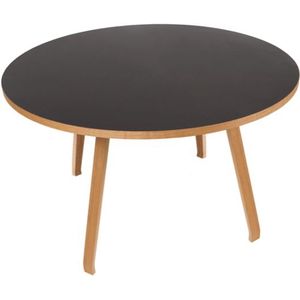 Bent Hansen Primum Eettafel Ø140 Zwart/Gelakt Eiken