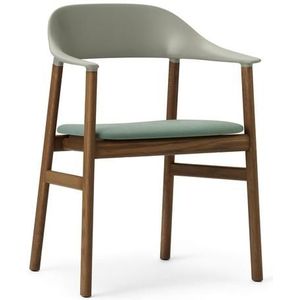 Normann Copenhagen Herit Eettafelstoel M. Armleuningen Gestoffeerd Smoked Oak/Dusty Groen