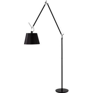 Artemide Tolomeo Mega Vloerlamp Zwart 36 cm Lampenkap met Dimmer