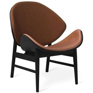 Warm Nordic The Orange Fauteuil met Zit- en Rugbekleding Mozaïek 472/Nevada 2488/Zwart